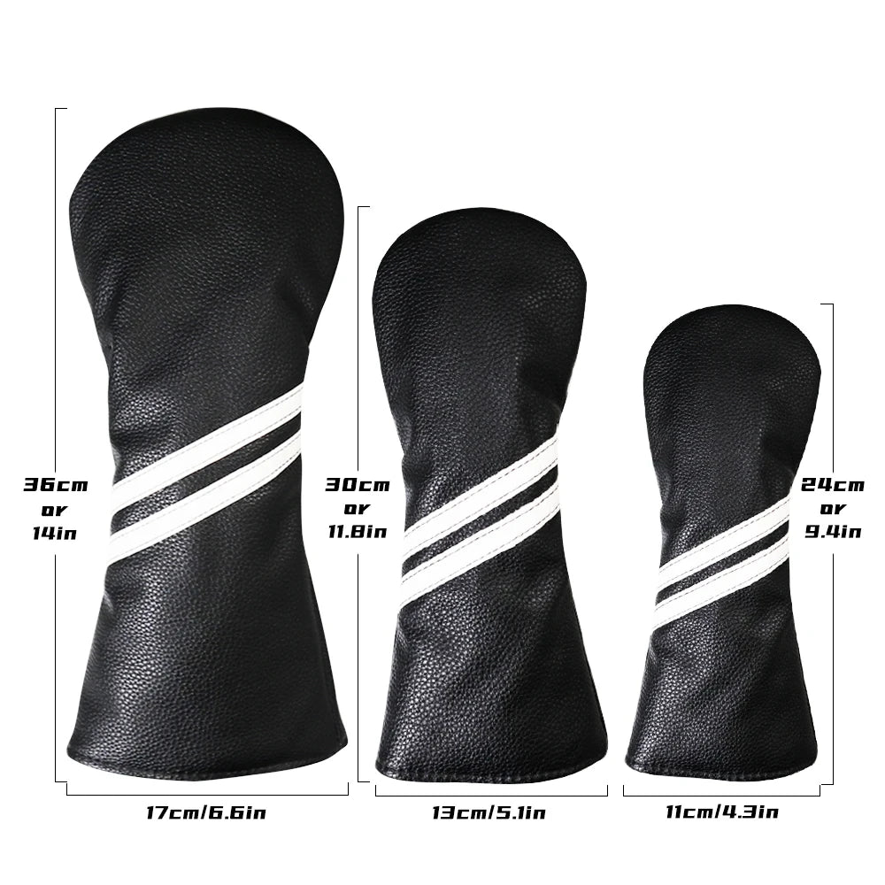 Striped Golf Driver Cover