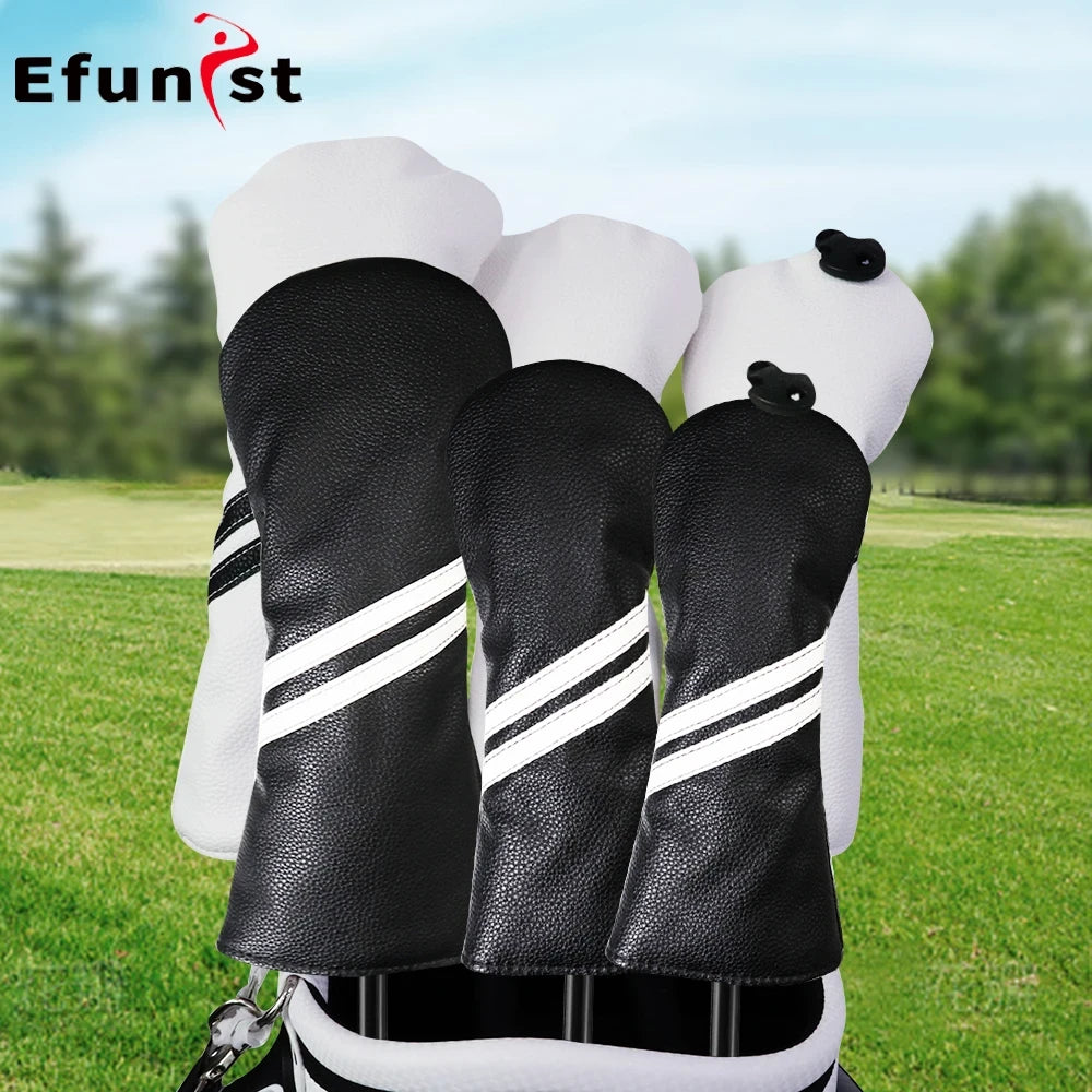 Striped Golf Driver Cover