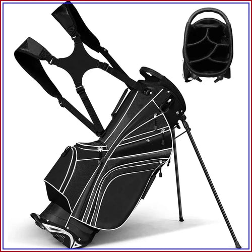 Lightweight Golf Stand Bag – Adjustable Strap & 8 Storage Pockets